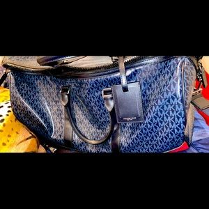 MK Harrison Signature Leather Travel Duffle Carry